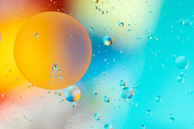 Soyut makro oksijen molekülleri. Mikro uzay arka planı. Kavram: kozmik desen.