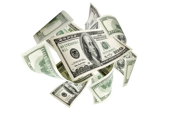 Money background. Hundred dollars of America. Usd cash money falling. — Stock Photo, Image