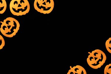 Cadılar Bayramı geçmişi. Kabak korkunç turuncu dekorasyon izole o