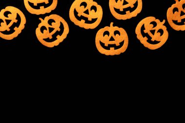 Cadılar Bayramı geçmişi. Kabak korkunç turuncu dekorasyon izole o