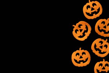 Cadılar Bayramı geçmişi. Kabak korkunç turuncu dekorasyon izole o