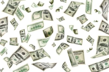 Para düşüyor. Amerikan parası. Washington amerikan nakit, usd bac