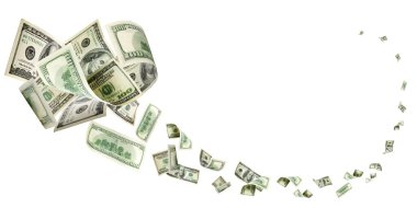 Dolar faturası. Washington Amerikan parası. Usd para arka plan. Pzt