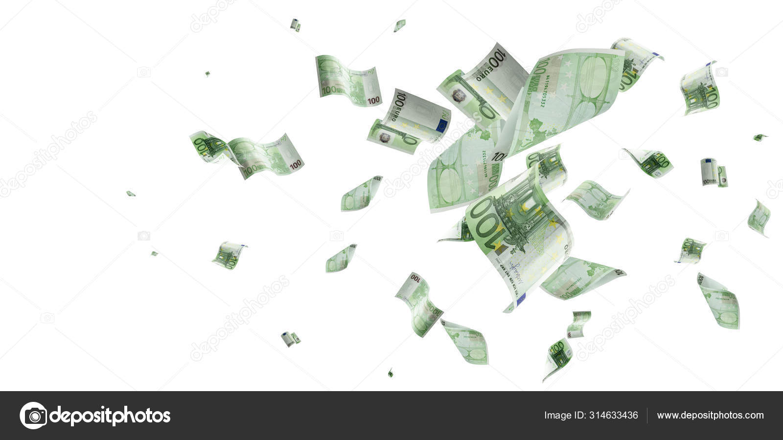 Euro Money Background Banknote Falling Isolated Textures On White Background Stock Photo Image By C Mvelishchuk