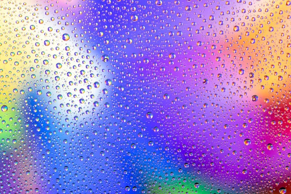 Water Drops Window Glass Rain Texture Wet Pattern Background — Stock Photo, Image