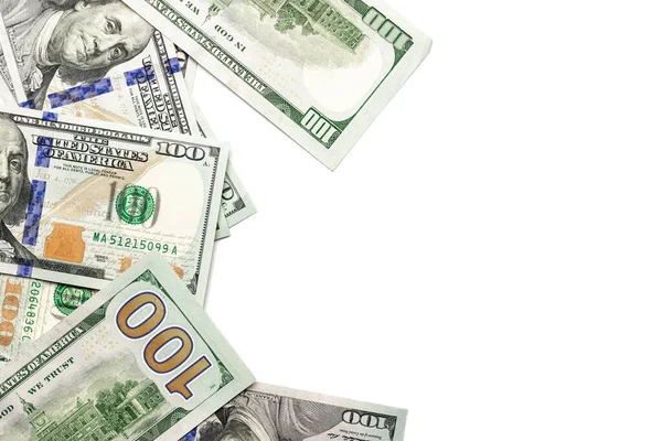 Доларовий рахунок. Вашингтонська американська готівка. Гроші ізольовані на білому фоні. — стокове фото
