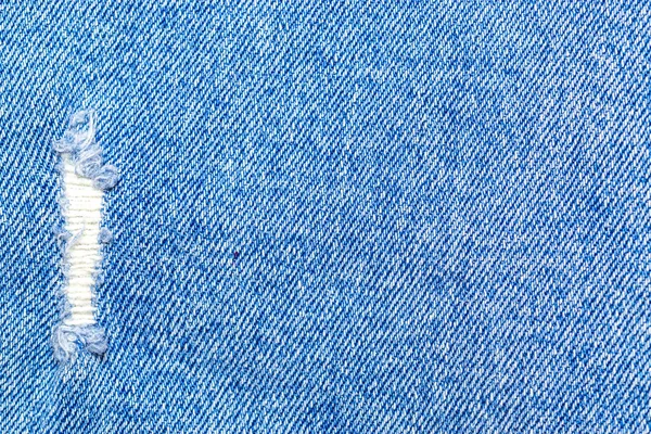 Denim texture. Blue jeans textile pattern with copy space for material fashion background. Indigo fabric cloth in close up — Stock Photo, Image