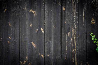 Ahşap masa dokusu. Vintage grunge duvar kağıdı için kereste yüzey duvarı. Fotokopi alanı olan siyah tahılı masa. Eski ahşap şablon. Doğal malzeme arkaplanı