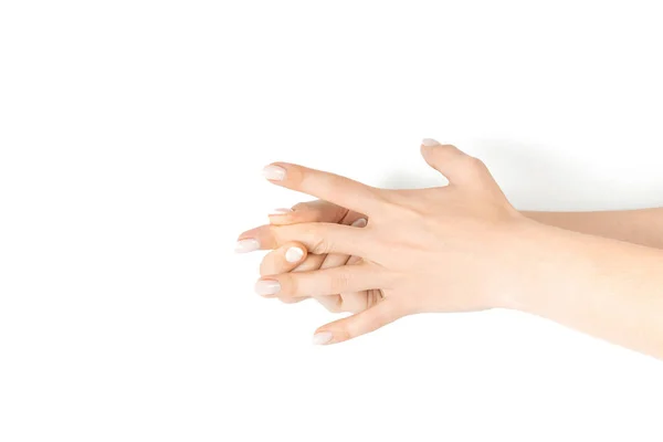 Masaż Nadgarstka Terapia Ręczna Kobiet Ochrona Przed Zespołem Cieśni Nadgarstka — Zdjęcie stockowe