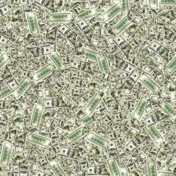 Póquer Imprime Nos Dólares Dinheiro Americano Isolado Dinheiro Branco Voando — Fotografia de Stock