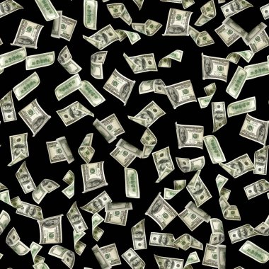 Siyahta izole edilmiş kusursuz para kalıbı. Amerikan parası. Washington Amerikan parası, Amerikan geçmişi.