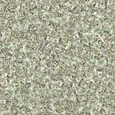 Dolar deseni bize fatura. Washington Amerikan parası. Düşen ABD parası beyaz arkaplanda izole edildi