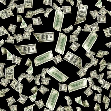 Kusursuz para kalıbı. Bir dolarlık banknot. Washington Amerikan parası. Kullanıcı parası siyah arkaplanda izole edildi