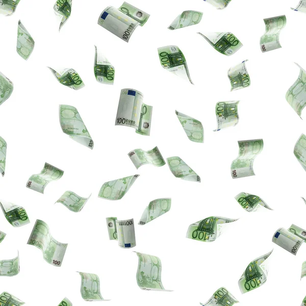 Χρήματα Πέφτουν Απρόσκοπτη Μοτίβο Απομονωμένες Υφές Τραπεζογραμματίων Λευκό Φόντο — Φωτογραφία Αρχείου