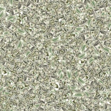 Dolarsız para geçmişi. Amerika 'nın yüz doları. Kullanıcı parası beyaza izole edildi