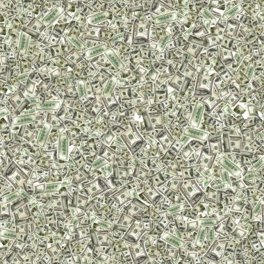 Kusursuz 100 Para yığını. Amerika 'nın yüz doları. Düşen para izole edilmiş, faturalar beyaz arka plan