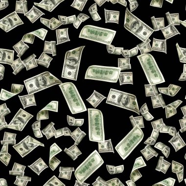 Siyahta izole edilmiş kusursuz para kalıbı. Amerikan parası. Washington Amerikan parası, Amerikan geçmişi.