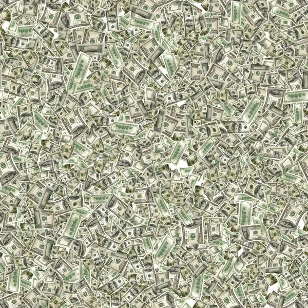 100 dolarlık banknot. Düşen para beyaz arka planda izole edilmiş. Amerikan parası