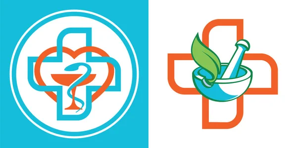 Sağlık, Aile sağlıklı klinik Doktor, Güzellik Merkezi, eczane, sağlık kliniği ve sağlık medikal tedavi için vektör logolar tasarım