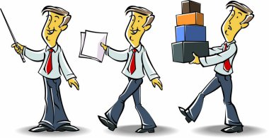 Vektör iş adamları mizahi