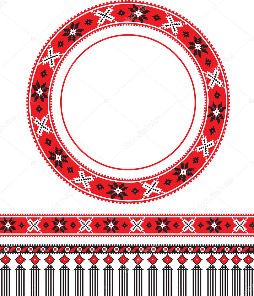 Vector Vintage Round Frame