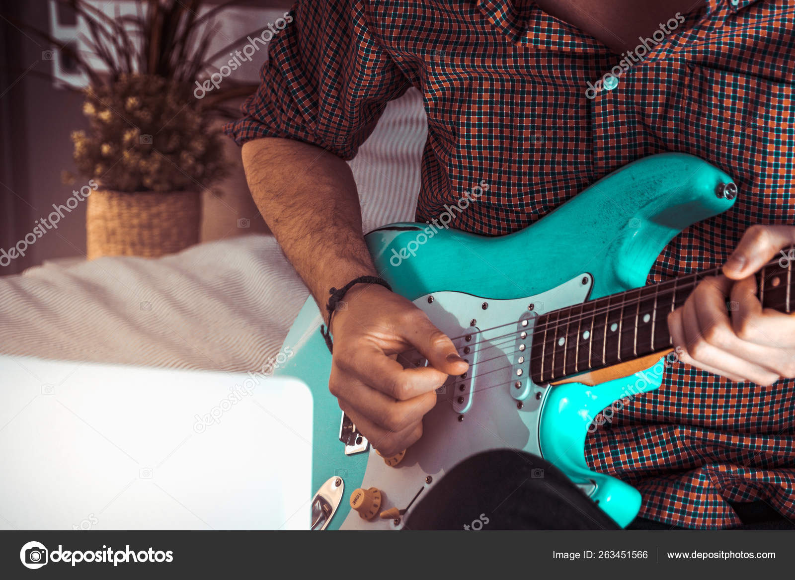 Man Playing Blue Electric Guitar Close Up At Home Practicing Guitar And Playing Solo Learning Guitar Stock Photo Image By C Capturemediastock Man Playing Blue Electric Guitar Close Up At Home Practicing Guitar And Playing Solo Learning Guitar Stock Photo Image By C Capturemediastock
