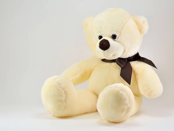 Speelgoed teddybeer geïsoleerd op witte achtergrond — Stockfoto