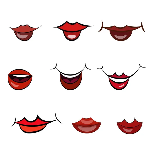 Vector el karakteri ifade etmek için ayarlanmış bel karikatürü ağzı çizer. Çizgi film karakteri için ağız desteği