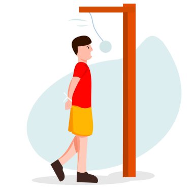 Endonezya 'nın bağımsızlık gününü kutlamak için kraker yemenin düz tasarımı