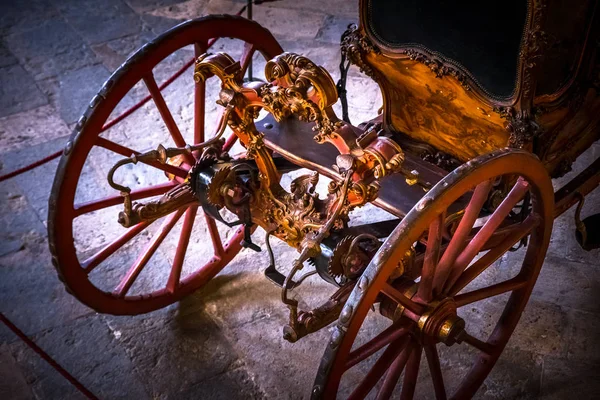 Lisbon Portugal National Coach Museum Lisbon Portugal Exhibits Antique Carriages — Stock Photo, Image