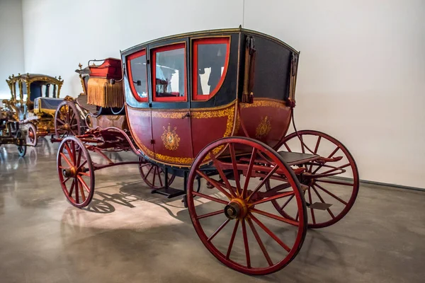 Lissabon Portugal Bondscoach Museum Lissabon Portugal Exposities Van Antieke Rijtuigen — Stockfoto