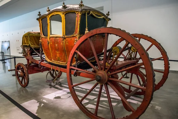 Lissabon Portugal Bondscoach Museum Lissabon Portugal Exposities Van Antieke Rijtuigen — Stockfoto