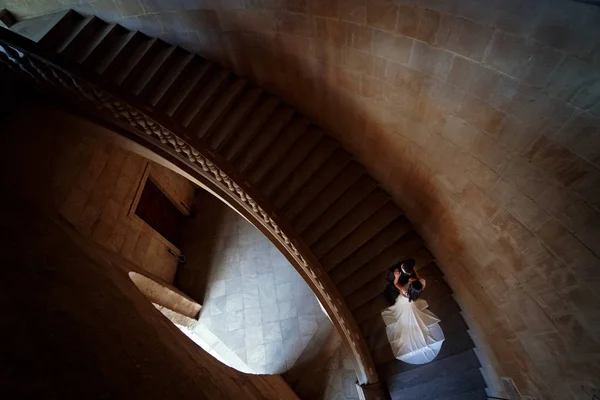 Belo Par Romântico Casamento Alhambra Cerimônia Casamento Alhambra — Fotografia de Stock