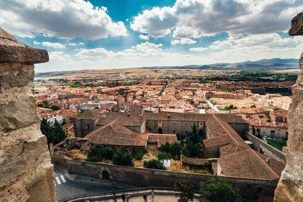 01 Ekim 2018: Avila, Kastilya ve Leon, İspanya. Ortaçağ Avila Kalesi içeriden. — Stok fotoğraf