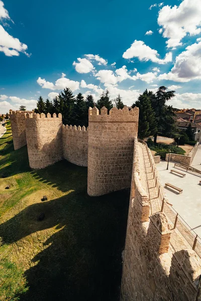 Avila, Castiglia e Leon, Spagna. Castello medievale di Avila dall'interno. — Foto Stock