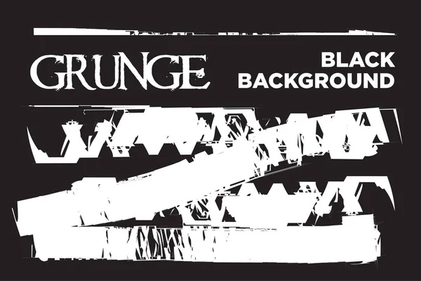 Grunge Vector Fond Noir Texture Sombre Fond Écran — Image vectorielle