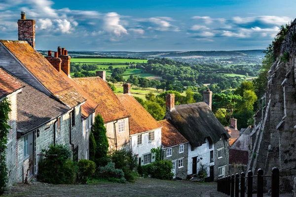 Gold Hill Shaftesbury Dorset Anglia — Stock Fotó