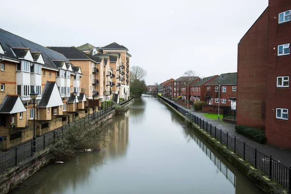 Het Prachtige Uitzicht Kustlijn Van Het Kanaal Reading Engeland Rechtenvrije Stockfoto's