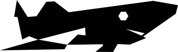 Requin Blanc Noir Vecteur Pièces — Image vectorielle