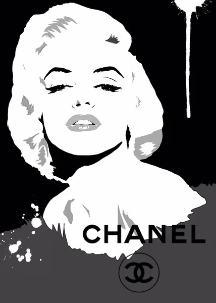 Marilyn Monroe Illustration Abstrakt — Stockfoto