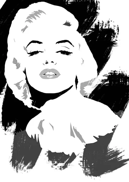 Marilyn Monroe soyut resim