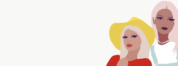 Модная баннерная модель афро-американского происхождения. Модное женское происхождение
