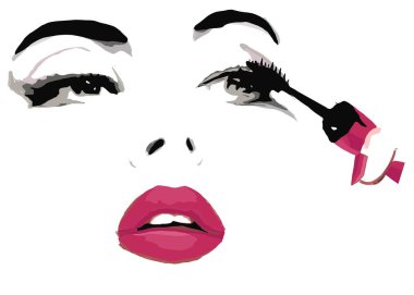 duvar kağıdı, poster veya baskı için arka plan veya afiş reklam yüksek çözünürlüklü jpeg için çizilmiş moda illüstrasyon el