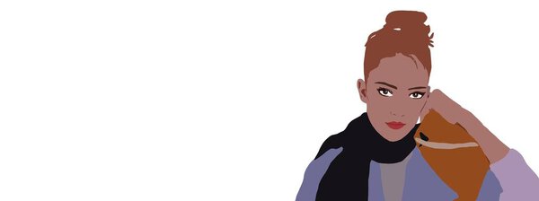 fashion illustration hand drawn for background or banner advertisement high resolution jpeg for wallpaper, poster or print