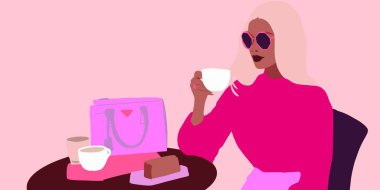 Siyah bir genç. Afrikalı kız