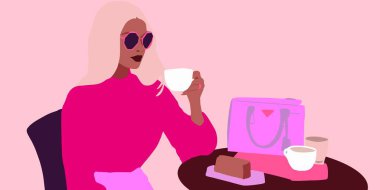 Siyah bir genç. Afrikalı kız