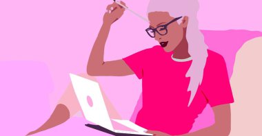 Siyah bir genç. Afrikalı kız