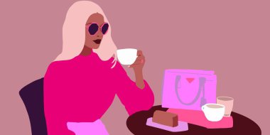 Siyah bir genç. Afrikalı kız