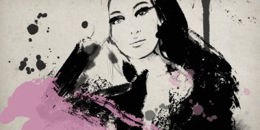 Siyah kadın portresi. Moda kadını.