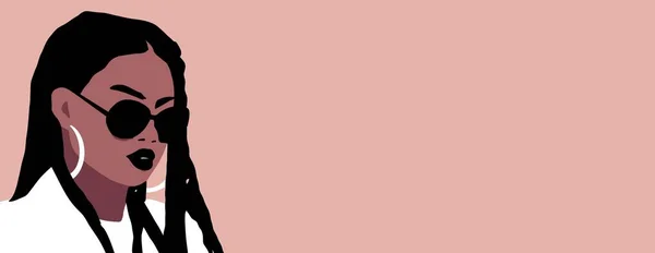 かわいい幸せな黒のティーンエイジャーの女の子 トレンディな若い女性Bipoc — ストック写真